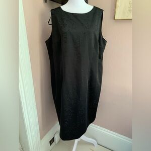 Fairweather Black Sleeveless Midi Dress plus size 20 formal black tie LBD classi